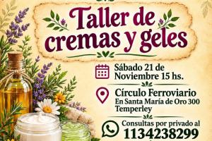 Avisos Personales Sin datos  Taller de cremas y geles